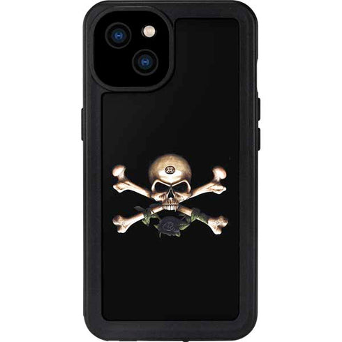 Alchemy Skull and Crossbones iPhone 15 Plus Waterproof Case